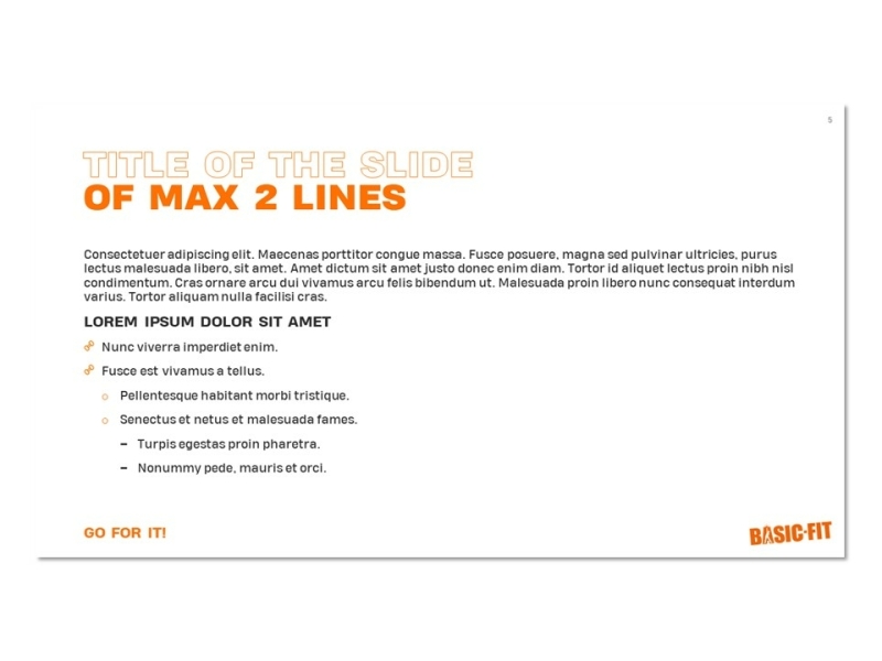 Powerpoint template laten maken - Tekst