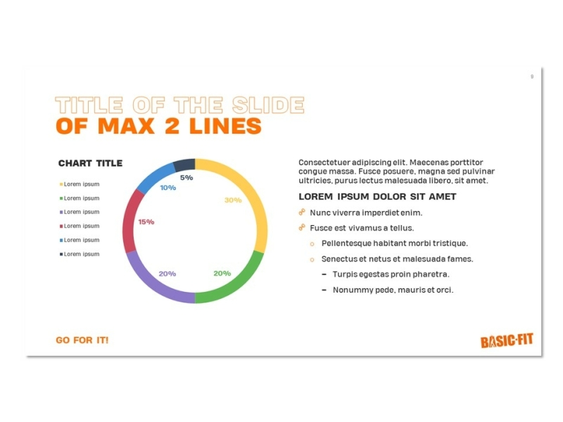 Powerpoint template laten maken - Tekst-grafiek